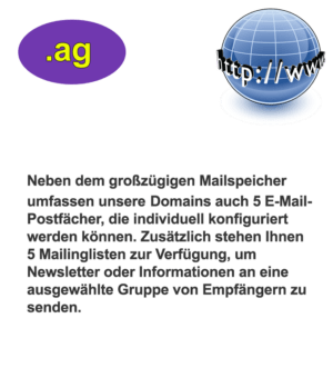 Die .ag Domain bietet Platz für eine Vielzahl von Online-Projekten