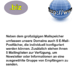 Die .biz Domain bietet Platz für eine Vielzahl von Online-Projekten