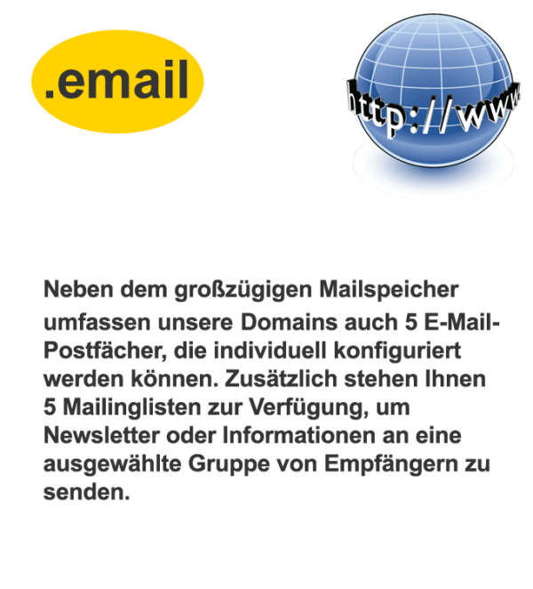 Die .email Domain bietet Platz für eine Vielzahl von Online-Projekten