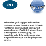 Die .eu Domain bietet Platz für eine Vielzahl von Online-Projekten