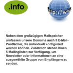 Die .info Domain bietet Platz für eine Vielzahl von Online-Projekten