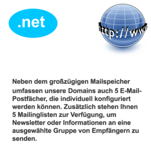 Die .net Domain bietet Platz für eine Vielzahl von Online-Projekten