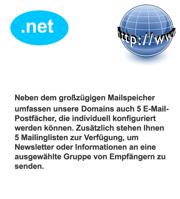 Die .net Domain bietet Platz für eine Vielzahl von Online-Projekten