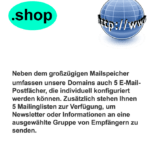 Die .shop Domain bietet Platz für eine Vielzahl von Online-Projekten