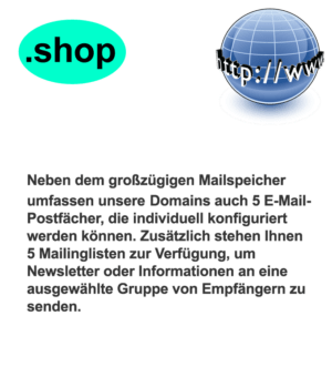 Die .shop Domain bietet Platz für eine Vielzahl von Online-Projekten