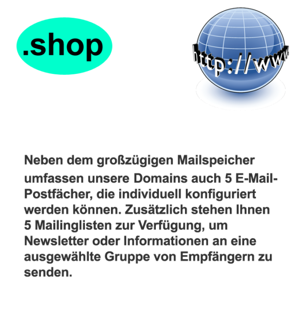 Die .shop Domain bietet Platz für eine Vielzahl von Online-Projekten
