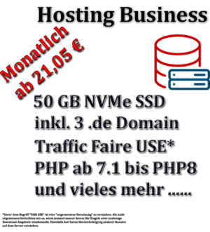 Unser Webhosting Business Paket ist die ideale Lösung für deinen Online-Shop.